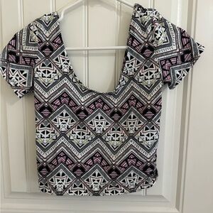 Fitted VS Pink Crop Top